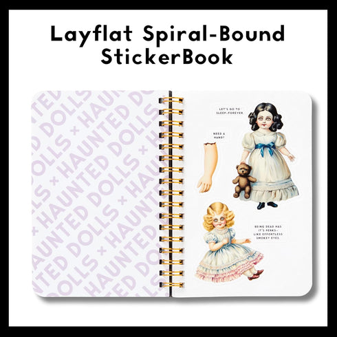 HAUNTED DOLLS STICKER BOOK - BRASS MONKEY